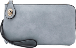 LOVESOME Women's Small Crossbody Bag Wristlet Clutch Pastel Blue