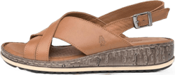 Hush Puppies Women's Slingback Sling Back Sandals 8 Brown Tan Tan
