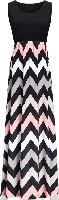 Lacavocor Womens Summer Maxi Dress Tank Top Sleeveless Long Dresses
