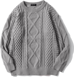 Vamtac Womens Oversized Sweaters Cable Knit Crewneck Cream Casual Vintage Loose Pullover Beige Woven Tops