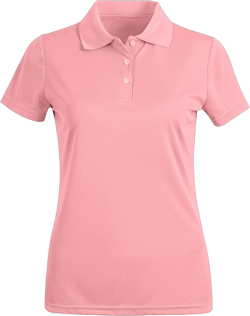 MOHEEN Women's Quick Dry Short Sleeve Polo Shirts Moisture Wicking Performance Athletic Golf Polo Small Light Pink