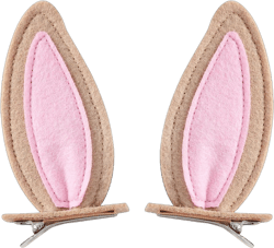 JiaDuo Bunny Ears Hair Clips Toddler Girls Women Easter Halloween Rabbit Costume Accessories Camel