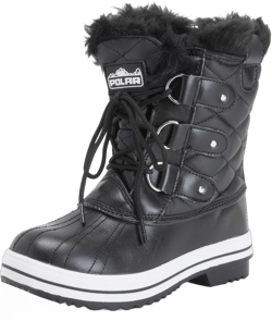 Womens Snow Boot Quilted Short Winter Snow Rain Warm Waterproof Boots - 8 - BLL39 YC0023