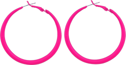 80s Hoop Earrings Colorful Hoop Earrings Neon Chunky Hoop Earrings Chunky Earrings Large Retro Exaggerated Round Hoop Earrings for Women Halloween Party Vintage Holiday Jewelry Rose Red
