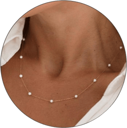 Gold Pearl Necklaces for Women 14k Gold Plated Handmade White Pearl Choker Necklace Dainty Small Tiny Beaded Pearl Strand Chain Necklace Delicate Single Wedding Prom Bridal Jewelry Gift pearl necklaces for women