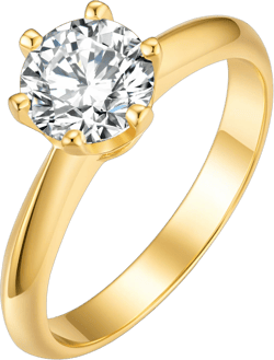 SecreTalk Moissanite Wedding Ring, Classic 1ct Engagement Ring for Women, 925 Sterling Silver with Gold Plated Moissanite Ring with Certificate of Authenticity 9.5