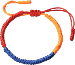 Bracelet Braid Girls Women Men Middle East Country Flags Color Patriot Gift jewelry