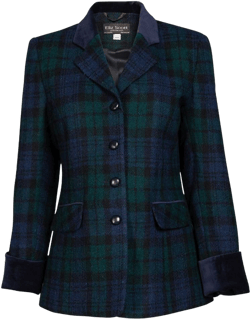 Women's Maggie Harris Tweed® Jacket in Black Watch - Ladies Tailored Fit Wool Blazer 12 Black Watch