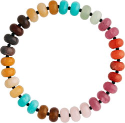 Sacina Trendy Colorful Natural crystal Stretch Bracelet, Crystal Beaded Bracelet, Boho Bracelet, Hippie Bracelet, Summer Beach Jewelry, Christmas Jewelry Gift for Women A