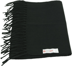 Alpine Swiss Mens Plaid Scarf Softer Than Cashmere Scarves Winter Shawl One Size Solid Black