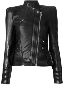 Biyco Designer Biker Lambskin Black Real Leather Jacket for Women Smart and Slim