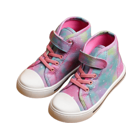 Kushyshoo Colorful Toddler High Top Girls Sneakers Kids Walking Shoes 1M