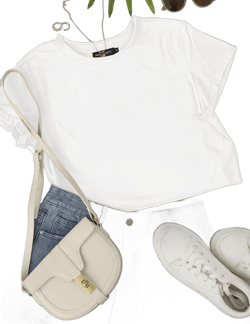 MEROKEETY Womens 2025 Summer Short Sleeve Crewneck Crop Tops Casual Solid T-Shirts White X-Small