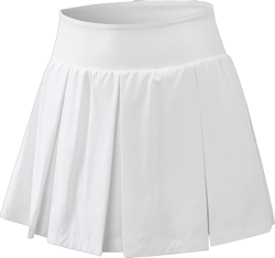 Amxiway Women's Pleated Tennis Skirts with Shorts Mini Plaid Golf Skort High Waisted Skorts Athletic Workout Skater Skirt Large White