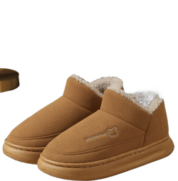 Women's Snowboots, Leather & Faux Suede Upper, Fleece Lined, Thick Outsole, Warm Winter Boots, Unisex Mid-Calf