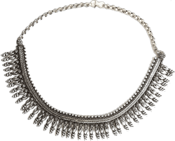 athizay Collar Necklaces Indian Hasli Ethnic silver Jewelry oxidised for women traditional Jewellery antique texture Metal Necklace Traditional
