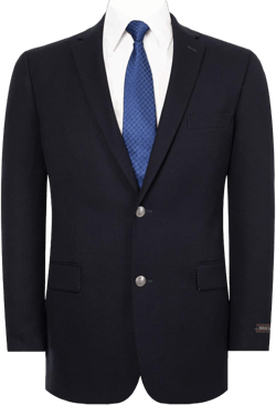 AMY ZHU Men's Sport Coat Classic Fit Stretch Blazer 2 Button Suit Jacket 38 Navy