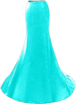 YJNXHN Women's Long Maxi High Waist Mermaid Satin Skirt for Wedding Evening Prom Night Out Medium Turquoise