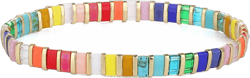 C·QUAN CHI Tila Bead Strand Bracelet for Women Handmade Boho Style Jewelry Friendship Gift 006B