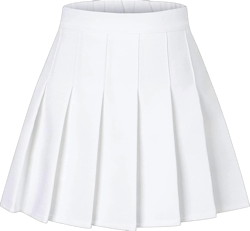 BINPAW Girls Women Pleated Skirt School Uniform Mini Tennis Skirts