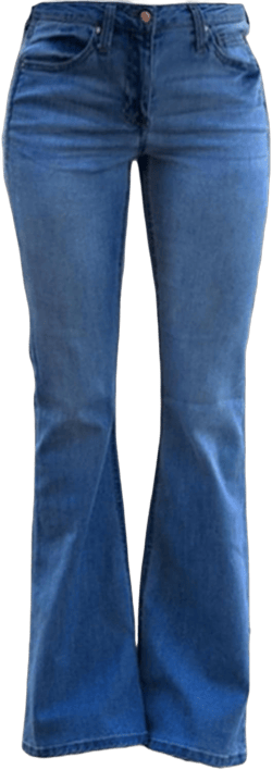 Andongnywell Bell Bottom Jeans for Women with Pockets High Waisted Flare Jean Ladies Classic Solid Wide Legs Denim Pants XX-Large Navy Blue