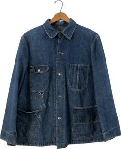 vintage 40s men's Sanforized denim jacket