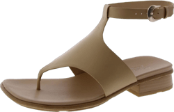Naturalizer Women's Beck Ankle Straps Heeled Sandal 12 Coastal Tan Leather