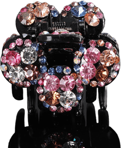 Hair Claws Clips Women Fashion Rhinestone Crystal Flower Hairpins Clamps Ponytail Barrette Girls Hair Accessories