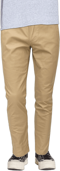 Men’s Chino Work Pants - Casual Stretch Cotton Twill Slim Fit Deep Pocket Tapered Leg Comfort Performance