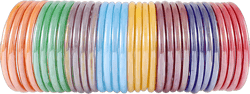 NMII Newmakeinindia Multicolor Glass Pack Of 24 Bangle Set For Women 2.6 Inches Bangle,Traditional