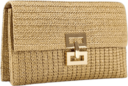 Verdusa Women's Straw Clutch Purses Summer Handbags Woven Envelope Clutches One Size Khaki