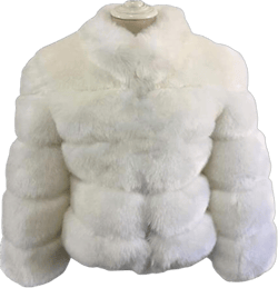 Lisa Colly Women's Winter Parka Coat Overcoat Long Sleeve Faux Fur Coat Jacket XX-Large White