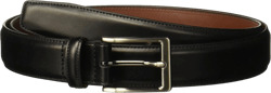 Perry Ellis Men's Portfolio Amigo Dress Belt, Leather, Stitched Edges, Metallic Buckle, 1.5" Width (Available in Big & Tall) 48 Black