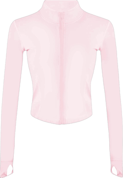 Tanming Women's Full Zip Seamless Workout Jacket Running Yoga Slim Fit Track Jacket X-Small Pink