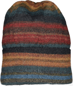 Invisible World Women's Alpaca Wool Hat Knit Unisex Beanie Chiminea Medium