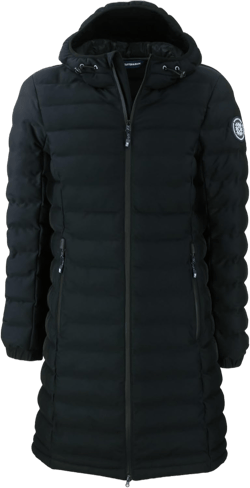 Cutter & Buck Mission Ridge Repreve Eco Insulated Womens Long Puffer Jacket X-Large Black