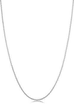 Kooljewelry Sterling Silver or Yellow Gold Over Sterling Silver Cable Chain Necklace for Women (1.2 mm, 1.6 mm or 2.1 mm) 24 inch 1.2 mm wide Silver