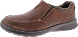 Clarks Men's Cotrell Free Leather Slip On Casual Loafer Brown Size 7.5