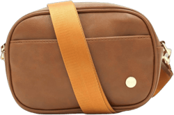 Modern+Chic Crossbody Bags for Women - Frankie Convertible Crossbody Purse, Lightweight Vegan Leather Shoulder Bag Russet Brown