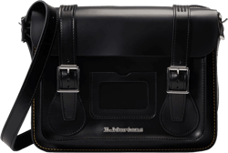 Dr. Martens 11" Leather Satchel - Bags for Women - Split leather Satchel - Adjustable Shoulder Strap
