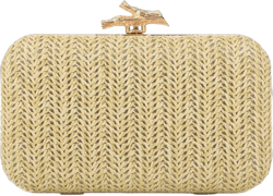 Emprier Straw Clutch Purses for Women,Formal Evening bag,Woven Handbags,Summer Beach Bag,for Wedding Party Light Brown