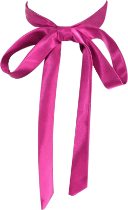 Bow Ties for Women Self Tie Satin Ribbon Bow Ties for Uniform Cosplay Womens Accessory Hot Pink