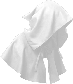 Halloween Hat for Men Women Goth Hooded Party Hat Fashion Casual Solid Color Cape Shawl Caps Ideal Gifts White One Size