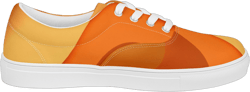 The Best Women’s Lace-Up Canvas Shoes Orange Sunset Design