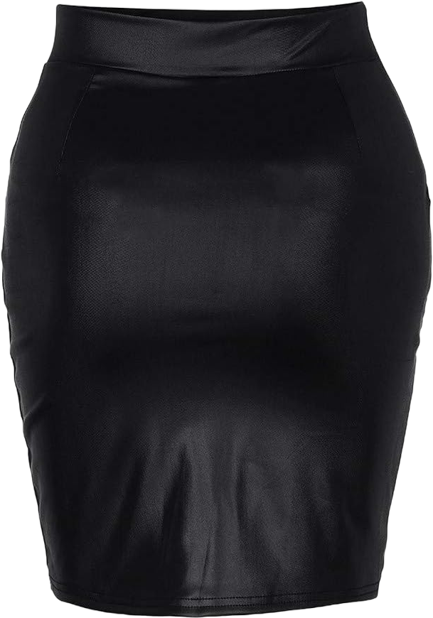 Women's Tennis Skirt Sport Shorts Skirt Fashion Women Skirts Black Short Casual Faux Leather Mini Skirt Vintage Black X-Large