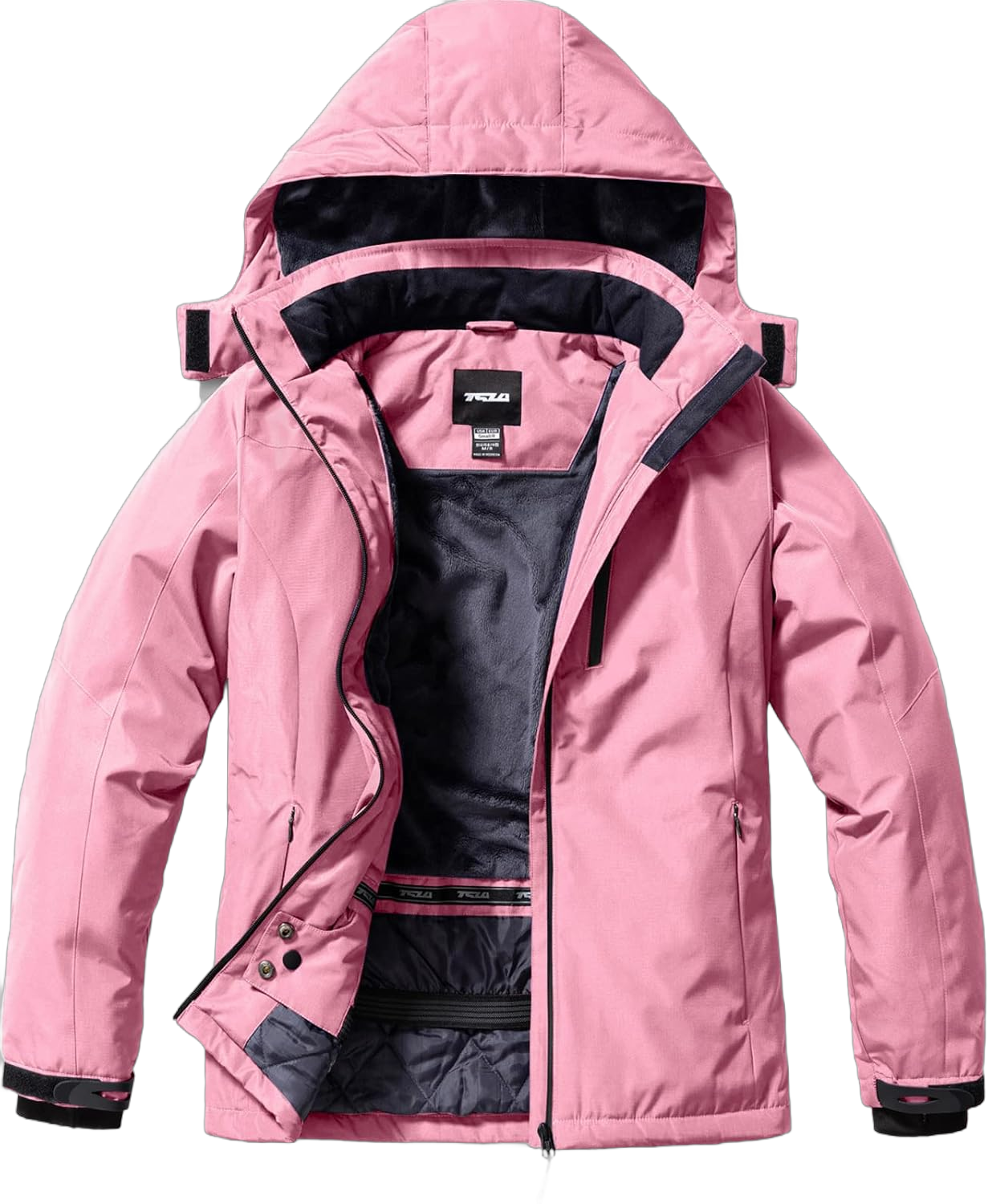 TSLA Women's Winter Ski Jacket, Waterproof Warm Insulated Snow Coats, Cold Weather Windproof Snowboard Jacket with Hood