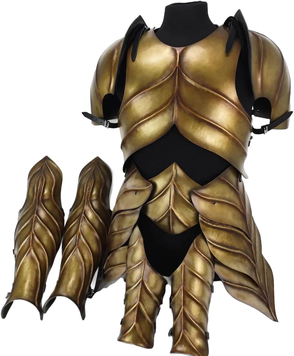 Elven Armor Set, LARP Armor Set, Body Armor, Cosplay Armor Halloween Costume Brass