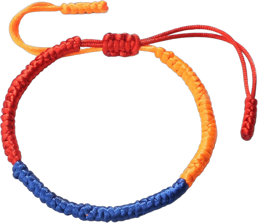 Bracelet Braid Girls Women Men Middle East Country Flags Color Patriot Gift jewelry