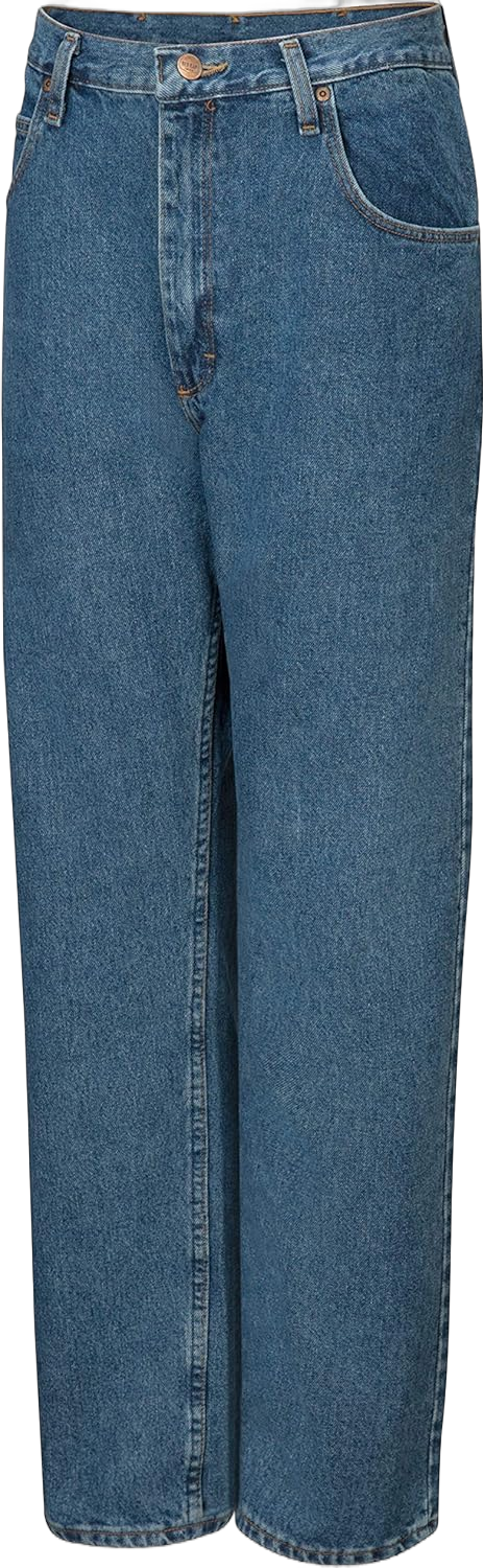 Red Kap PD60 Men's Relaxed Fit Jean Stonewash 48W x Unhemmed