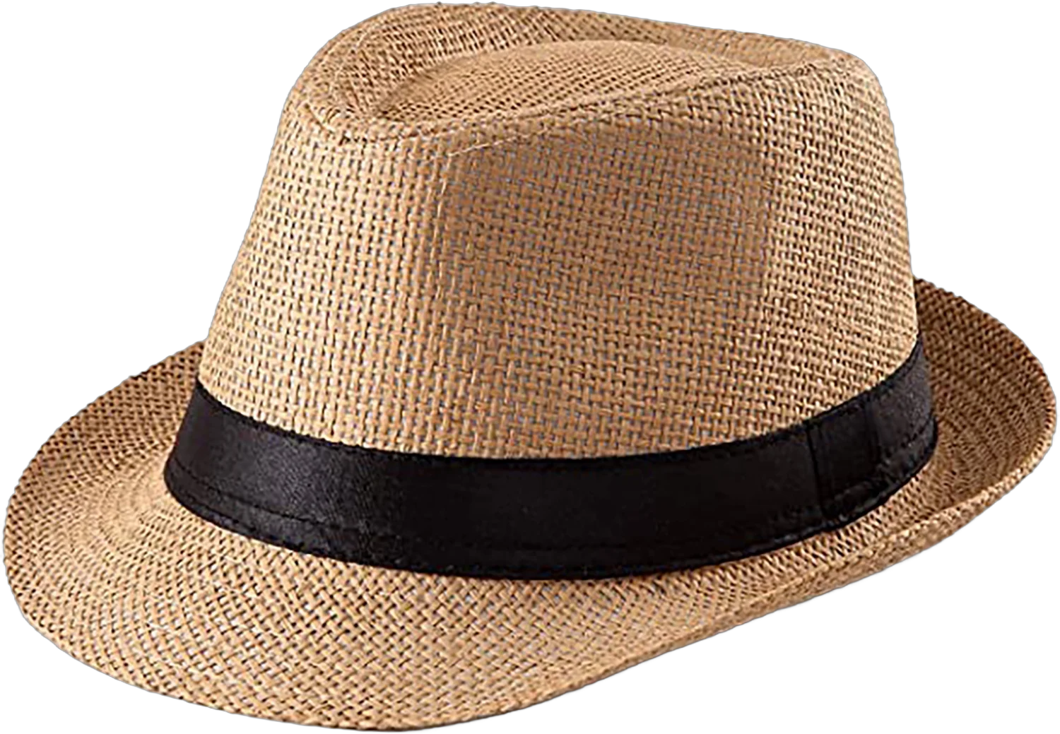 Yorcoten Summer Straw Beach Fedora Hat for Women Men Sun Panama Short Brim Hat Fashionable Trilby Hat Travel Essentials , Fishing Hat Vacation Gift Cruise Accessories